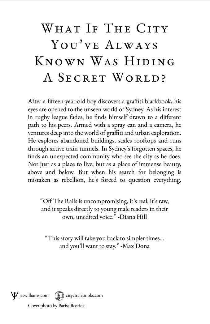 Off The Rails Back Cover